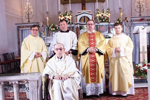 membrii conventului franciscan de la Galați, august 2016