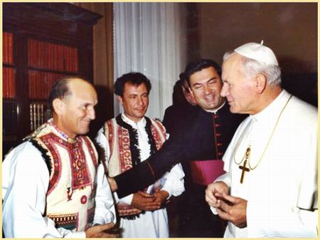 Martin Benedict în audienţă la Sf. Părinte Papa Ioan Paul al II-lea (Roma, 29 oct. 1983)