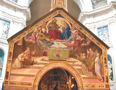 Friedrich Overbeck - Sf. Francisc primind Indulgența de la Assisi