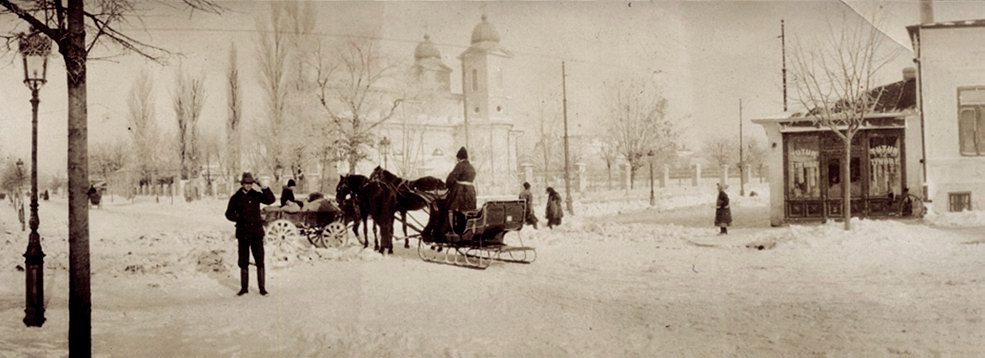 Biserica Romano-Catolică din Galați, fotografie de epocă (1910)