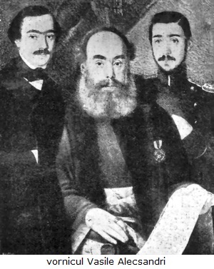 vornicul Vasile Alecsandri cu fiii săi, Vasile-poetul și Iancu