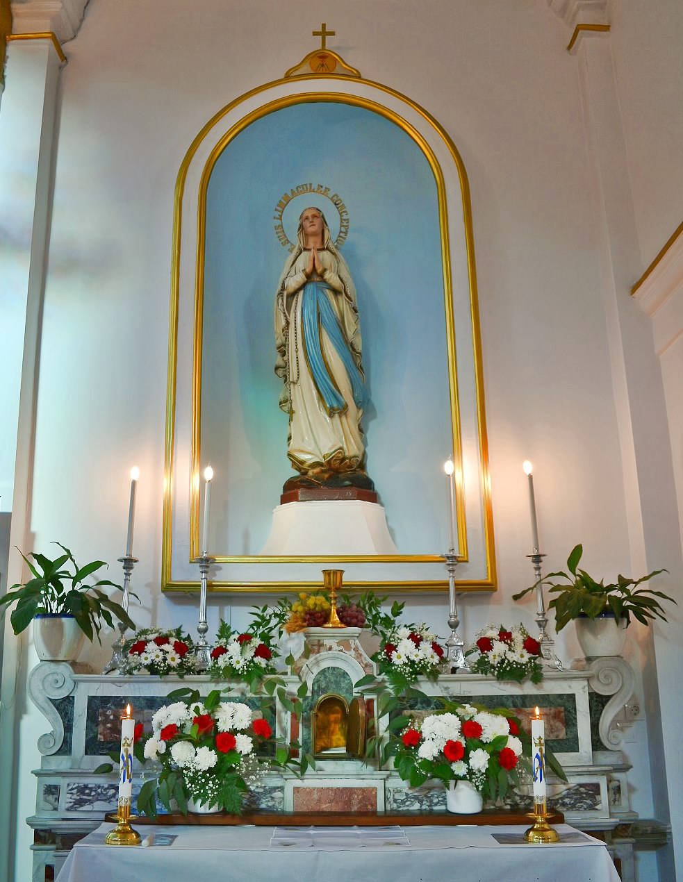 biserica romano-catolică din Galați - altarul Sf. Fecioare Maria, Joia Sfântă (2021)