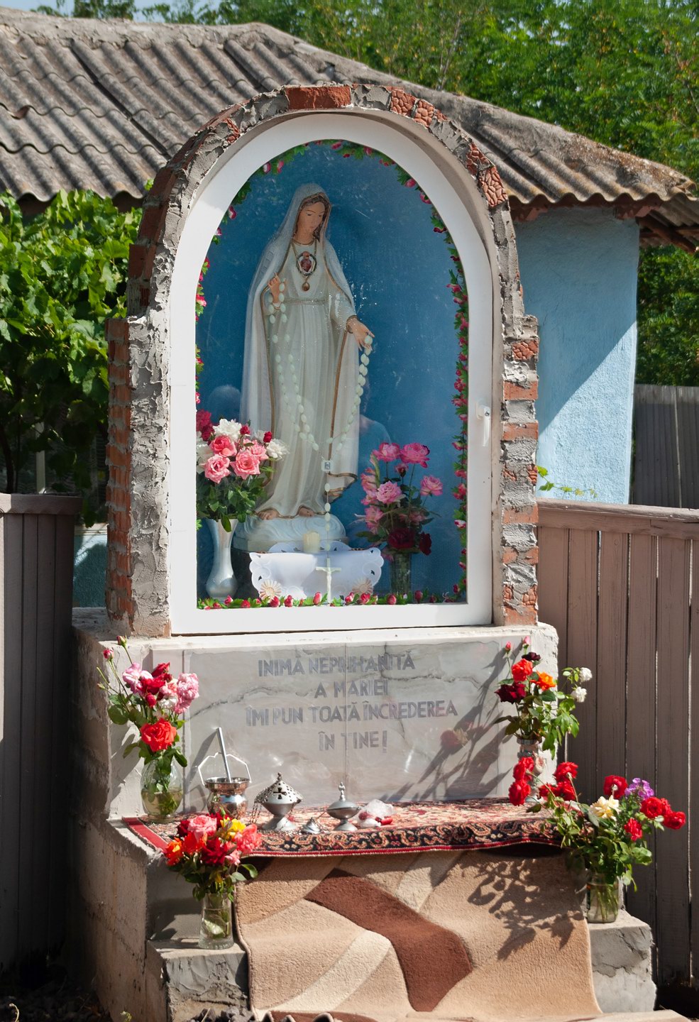 Foltești - sfințirea grotei Sf. Fecioare Maria (2020)