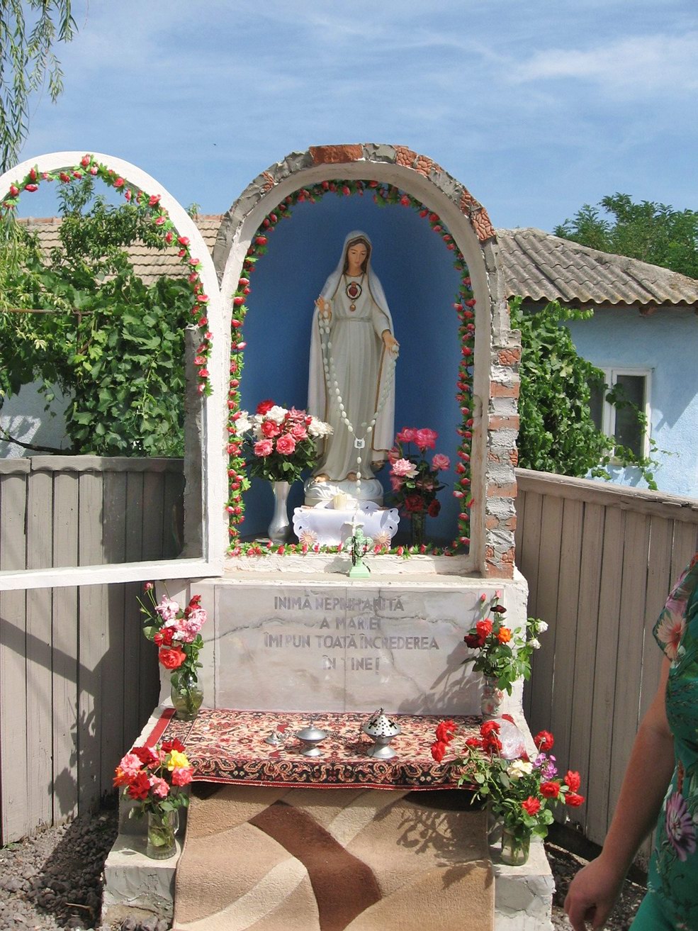 Foltești - sfințirea grotei Sf. Fecioare Maria (2020)