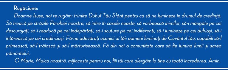 rugăciune pentru comunitatea noastră