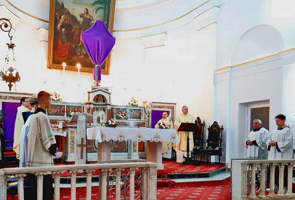 celebrarea liturgică din Joia Sfântă (Galați, 2024)