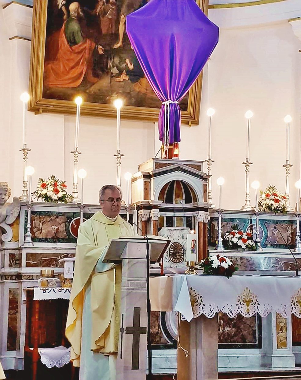 celebrarea liturgică din Joia Sfântă (Galați, 2024)