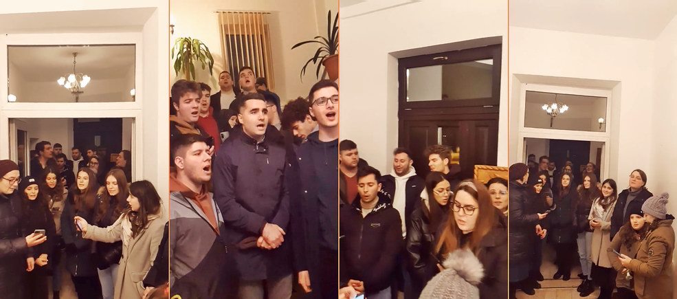 colindători surprinzători la Conventul Franciscan din Galați (2022)