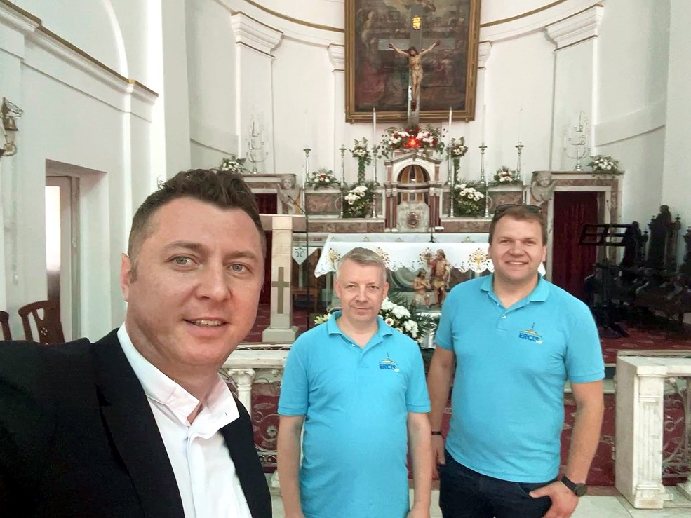 echipa de reportaj ERCIS FM - pr. Claudiu Bulai, Petru-Silviu Dogariu, Andrei Oancea (2024)