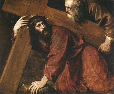 Tiziano Vecellio - Cristos purtând crucea (1560)